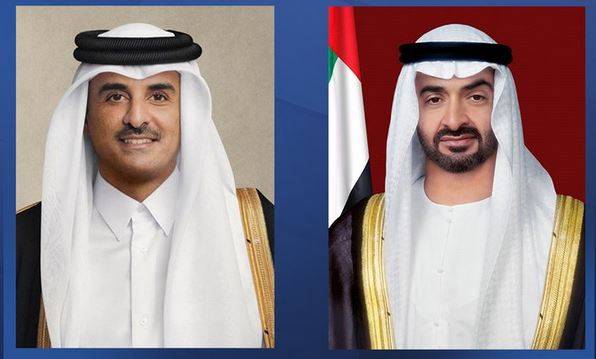 هذا ما بحثه رئيس دولة الإمارات مع أمير قطر