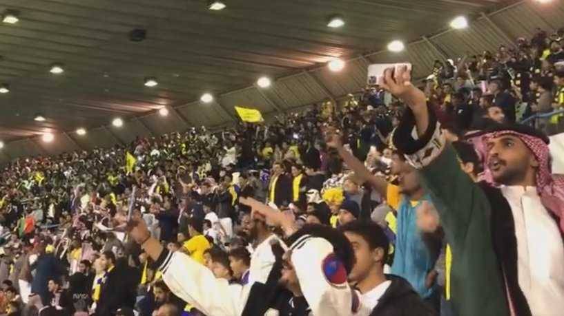 جماهير النصر تحتفل بـ