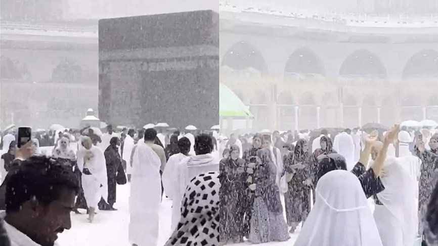 ما حقيقة تساقط الثلوج على الكعبة المشرفة؟