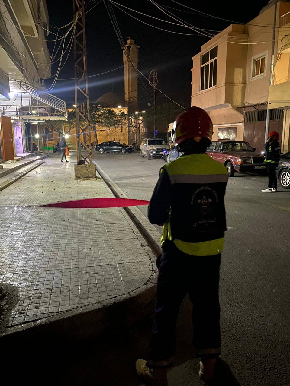 سقوط شرفة منزل في صور