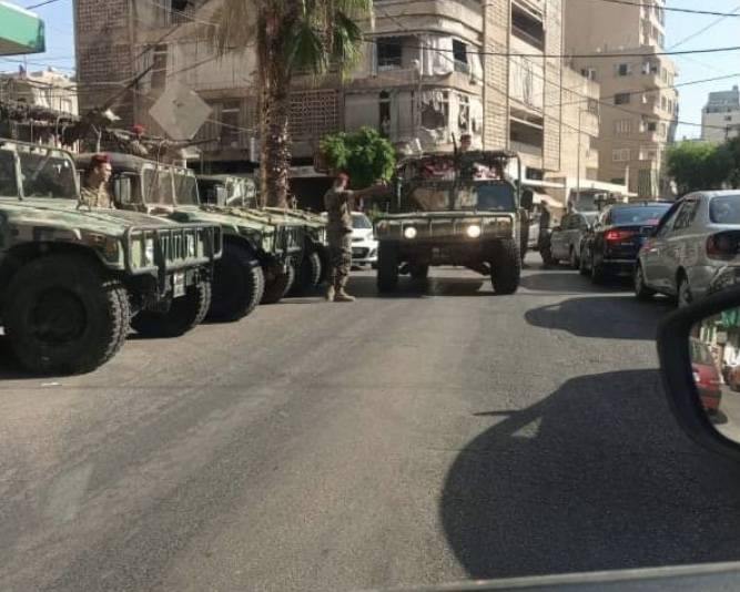 انتشار كثيف لمغاوير الجيش في عين الرمانة والطيونة والشياح