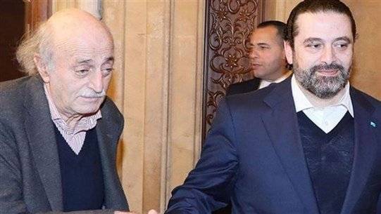 وصول وليد جنبلاط الى 
