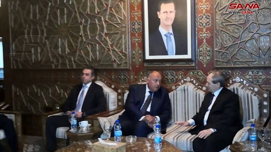 وزير الخارجية المصري في دمشق