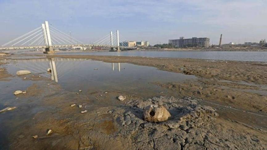 تراجع كبير في منسوب دجلة والفرات جنوب العراق