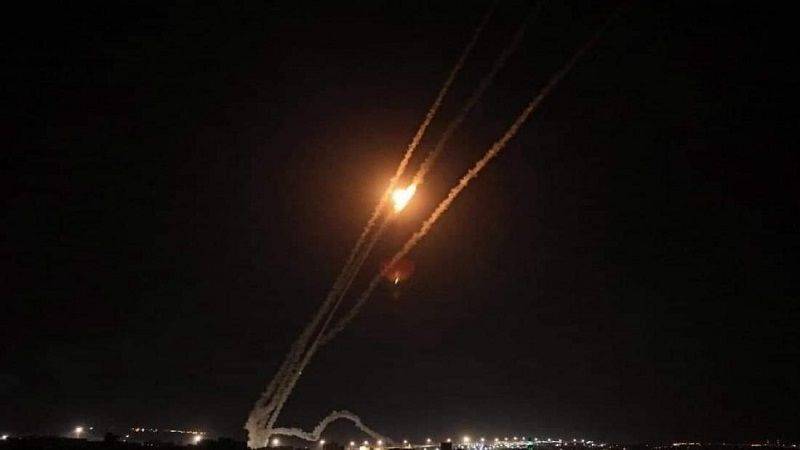 إطلاق صواريخ من قطاع غزة باتجاه الاراضي المحتلة