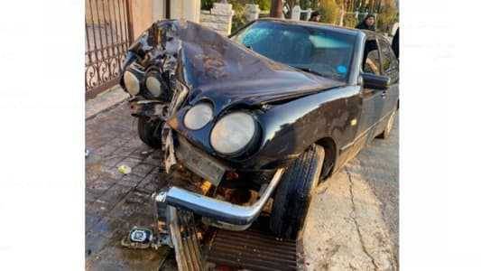 جريحان بحادث سير مروع
