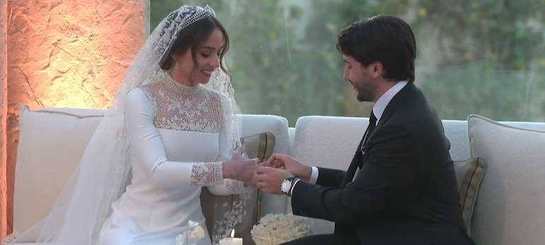 بالفيديو.. زفاف ابنة ملك الأردن بحفل عائلي 