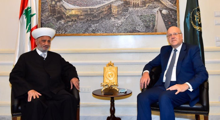 ميقاتي يزور المفتي دريان للتهنئة برمضان