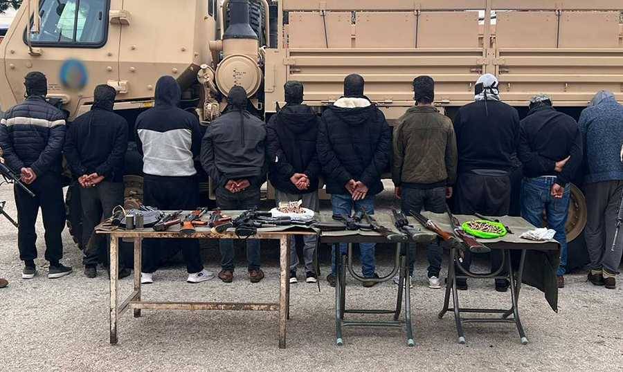 بالصور:  توقيف 11 مطلوباً بجرائم الإتجار بالأسلحة