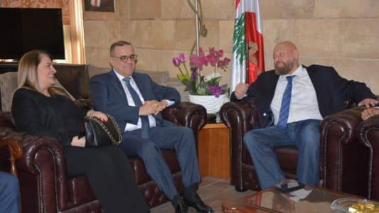 نهرا استقبل البيسري ووفد الامن العام