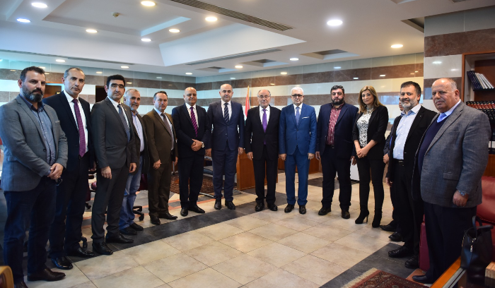 الحلبي يستقبل بدران مع وفد الهيئة التنفيذية الجديدة لـ