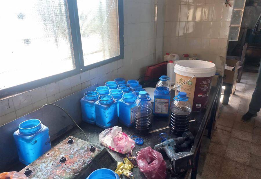 بالشمع الأحمر.. إقفال معمل جلاب وراحة