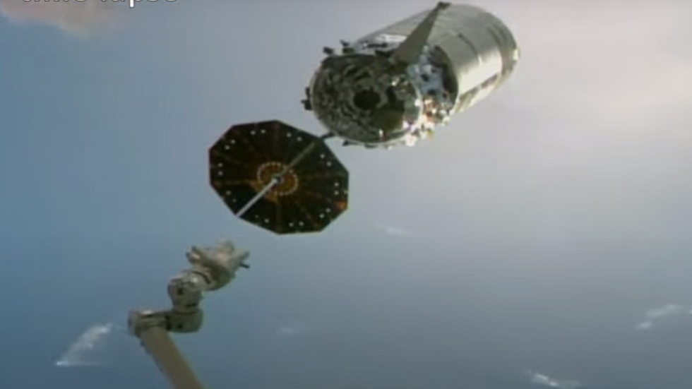 انفصال مركبة CYGNUS عن المحطة الفضائية الدولية