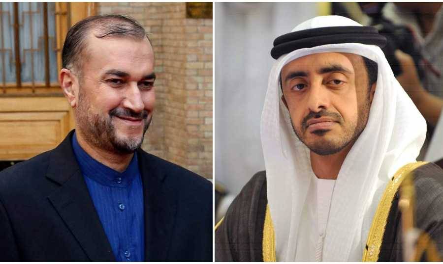 وزيرا الخارجية الإماراتي والإيراني: تأكيد على أهمية تطوير التعاون