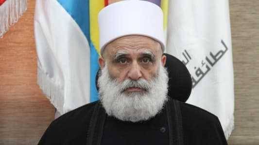 شيخ العقل: ما جرى في صيدا هو حادثة عابرة