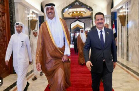 أمير قطر يبدأ زيارة رسمية للعراق