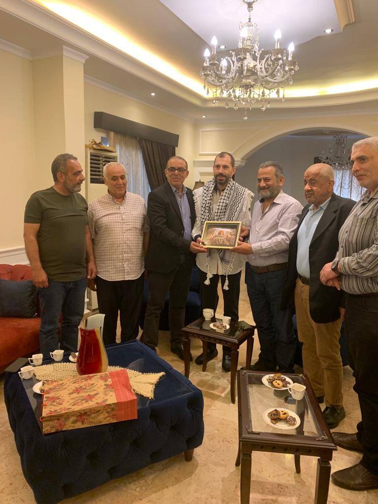 الخير يستقبل الاشقر وأبو حرب... تشديد على عمق العلاقة بين الشعبين اللبناني والفلسطيني