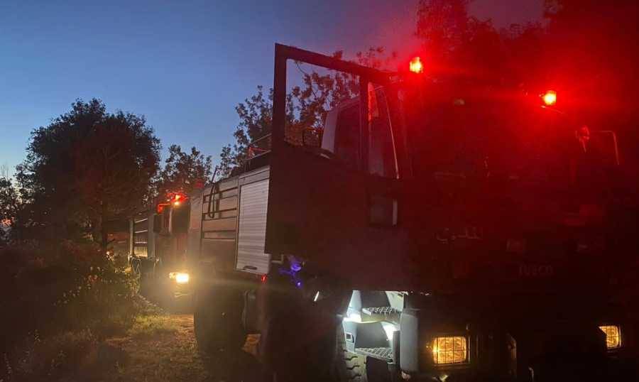 حريق حرج في القطّارة