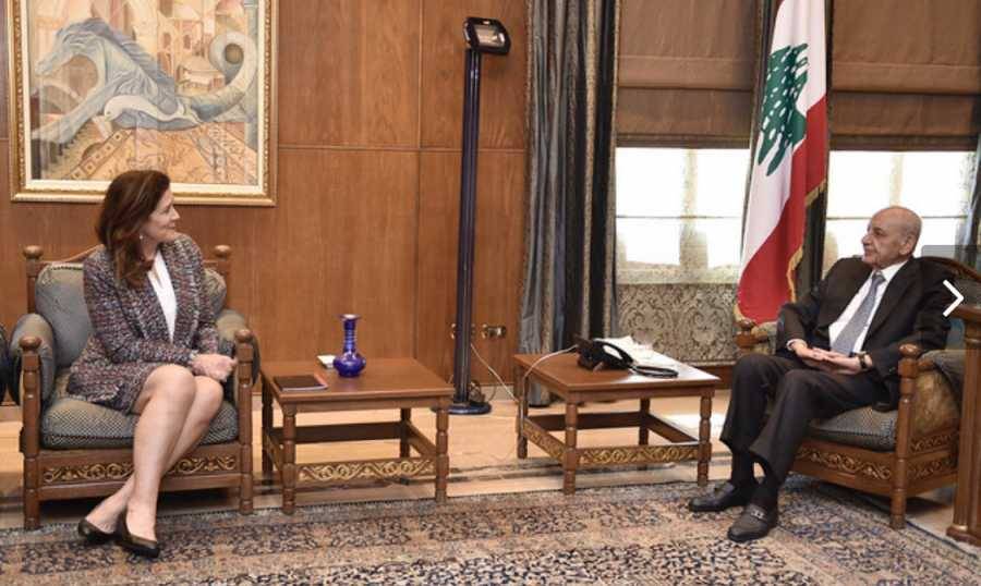 بري يلتقي شيا ويعرض الاوضاع الأمنية مع قائد الجيش