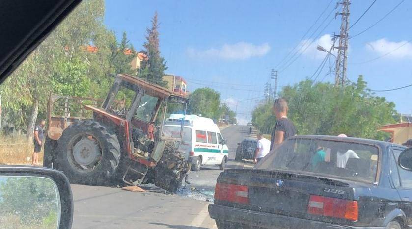 جريح في حادث سير