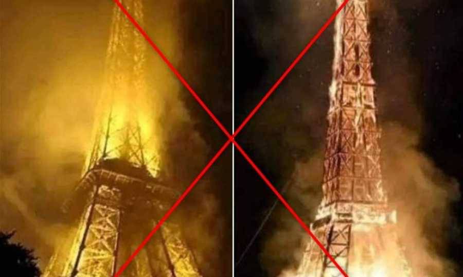 برج ايفل...هل احترق؟