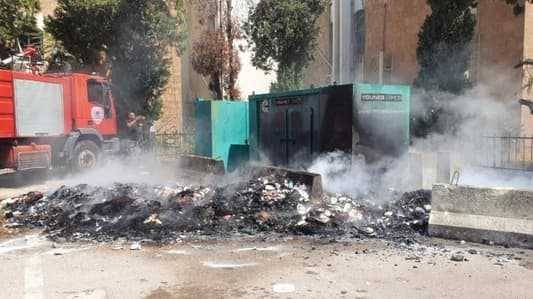بالصّورة.. حريق نفايات كاد يتسبّب بكارثة!