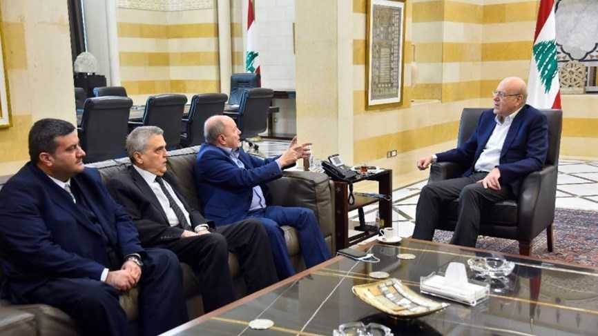 ميقاتي يلتقي وزير المال ووفد الدوائر العقارية ويستقبل رئيس 