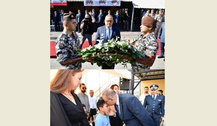 البيسري يضع إكليلًا على ضريح شهداء الأمن العام في انفجار المرفأ: ارتقوا في أبشع جريمة استهدفت لبنان