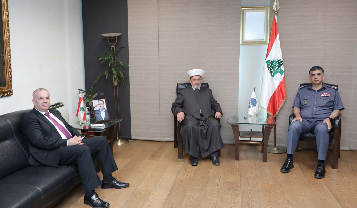 عثمان يستقبل مفتي بعلبك الهرمل السابق