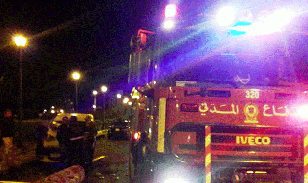 الدفاع المدني يعمل على إخماد حريق اندلع مقابل كازينو لبنان