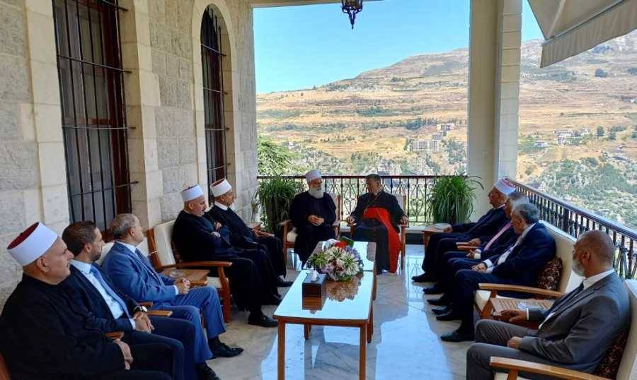 الراعي يبحث وابي المنى تحضيرات زيارته الى الجبل في أيلول