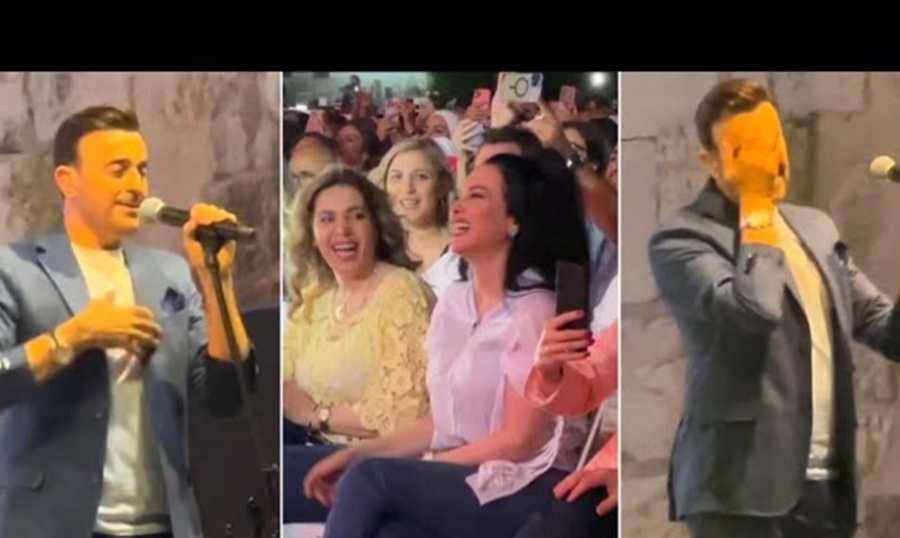صابر الرباعي في موقف محرج على المسرح.. 