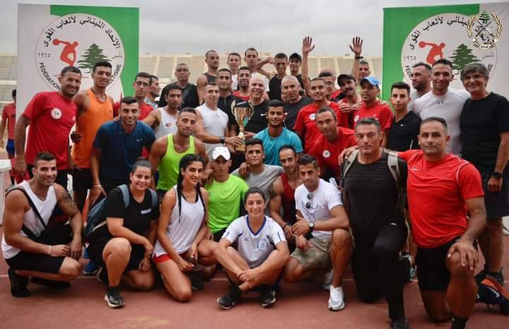 فريق الجيش يفوز ببطولة لبنان لألعاب القوى