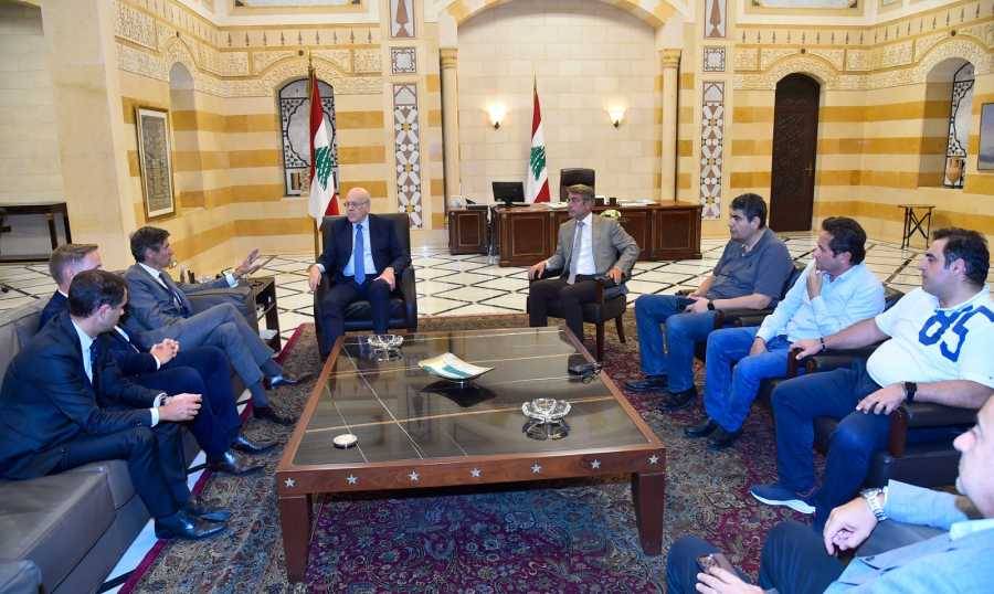 ميقاتي عن بدء أعمال الحفر في 