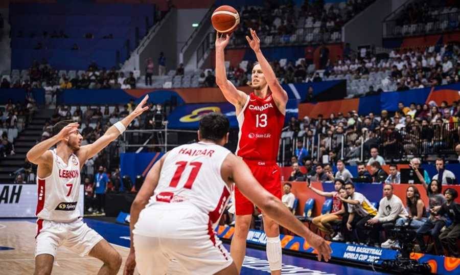 خسارة قاسية للبنان أمام كندا في كأس العالم لكرة السلة