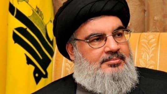 نصرالله: لن نسمح بأن يكون لبنان ساحةً للإغتيالات