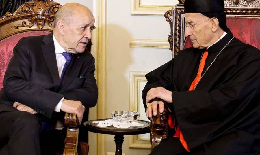 لودريان في بكركي