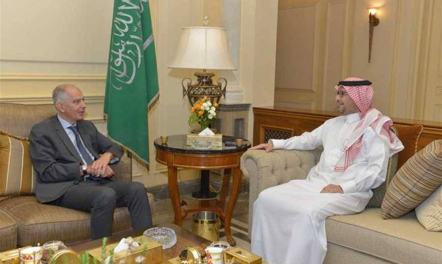 البخاري يستقبل نظيره الفرنسي هيرفيه ماغرو