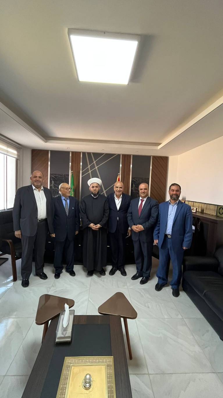 اجتماع في دار الفتوى- راشيا مع المرشحين للمجلس  الشرعي الاسلامي الاعلى في البقاع