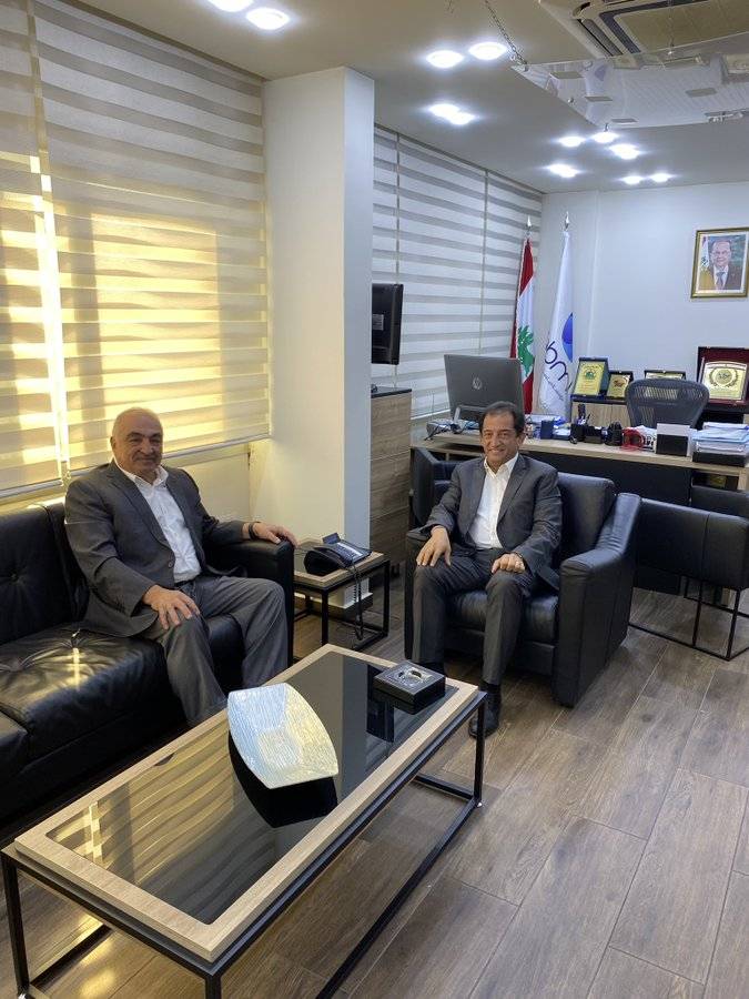 الحجار يبحث أزمة مياه الشفة في الاقليم مع جبران