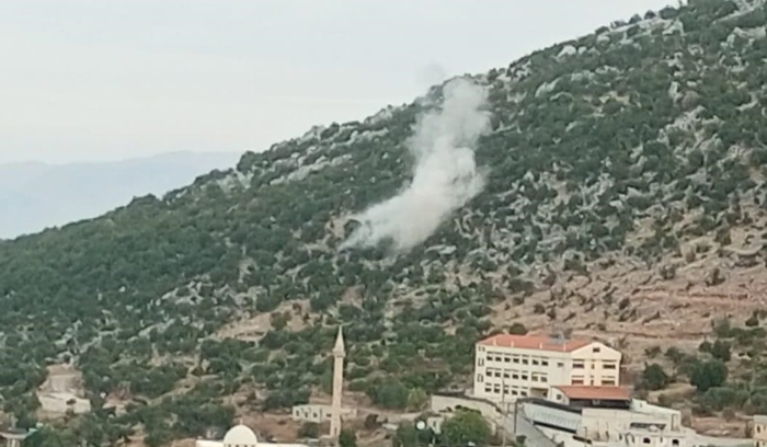 تجدد القصف الاسرائيلي على أطراف بلدة مروحين الحدودية بالقذائف الفوسفورية