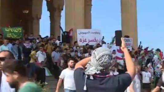 وقفات تضامنية مع غزة والشعب الفلسطيني في صور وزحلة وبيروت والضاحية الجنوبية وطرابلس