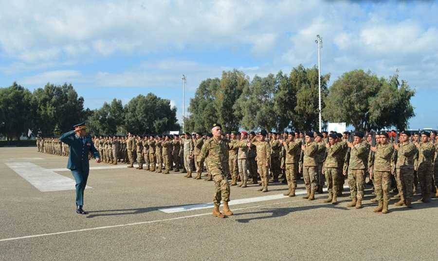 حفل تقديم جنود متمرنين ومجندين ممدّدة خدماتهم إلى العلم