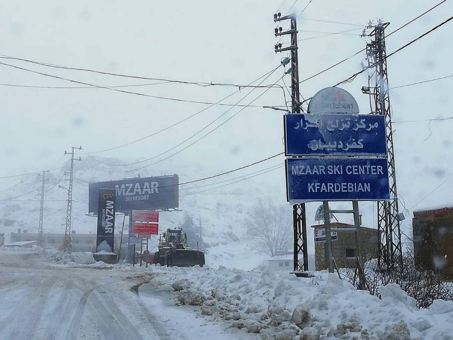 التحكم المروري: طريق كفردبيان - حدث بعلبك مقطوعة بسبب تراكم الثلوج