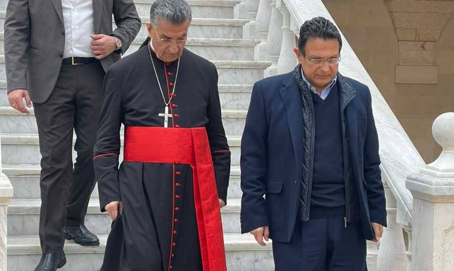 الراعي يطلع من الخازن على زيارة الموفد القطري الى لبنان