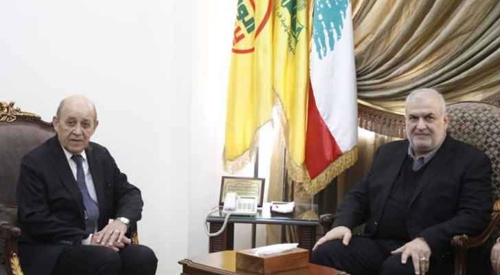لودريان يزور حارة حريك وميرنا الشالوحي