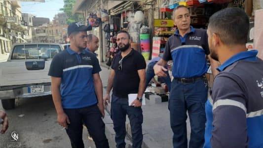 حملة لإزالة التعديات عن الأرصفة في بعلبك