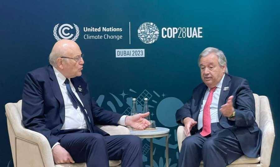 ميقاتي يلتقي في دبي أمير قطر ويبحث مع غوتيريش تنفيذ الـ 1701