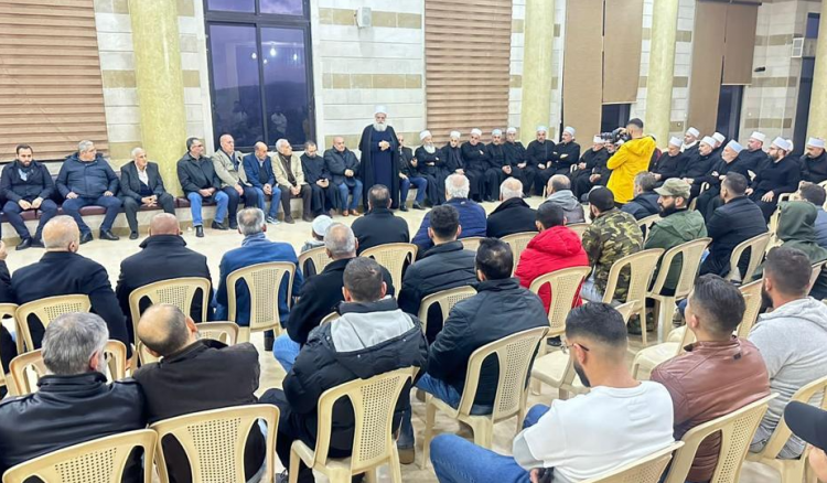 شيخ العقل: لتحصين الوطن وإتمام عقد المؤسسات