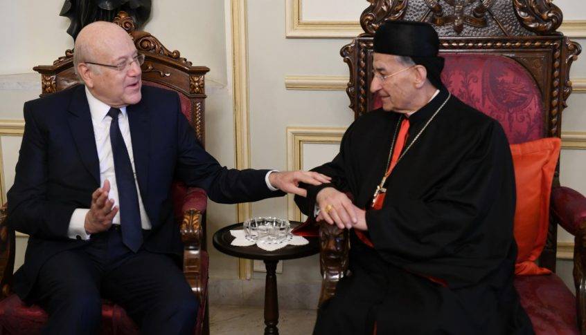 ميقاتي في بكركي.. الراعي: من الضروري التحلي بنعمة الصبر في ظل الاخبار التي تطالعنا يوميا